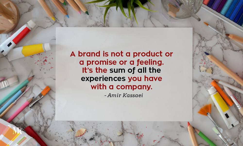 Amir Kassaei quotes on branding experience. 