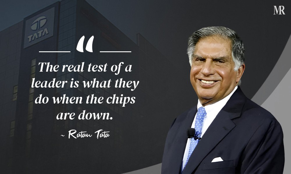 “The real test of a leader is what they do when the chips are down.” The real test of a leader is what they do when the chips are down.