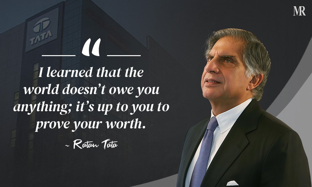 “I learned that the world doesn’t owe you anything; it’s up to you to prove your worth.” I learned that the world doesn’t owe you anything; it’s up to you to prove your worth.